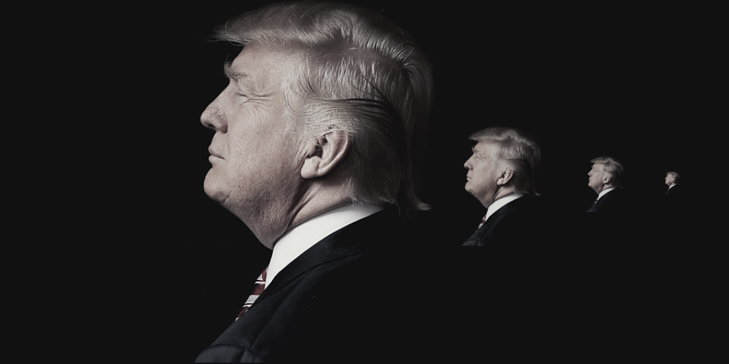 Portrait of US President Donald Trump