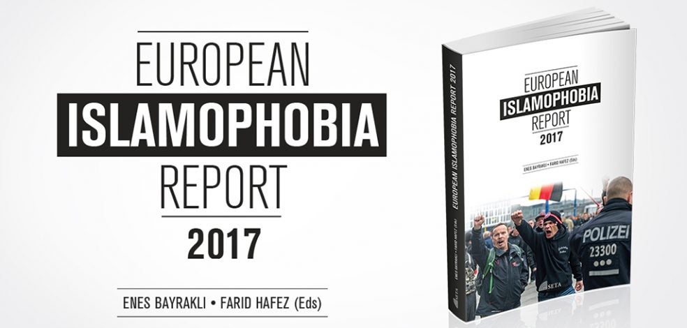 The cover of the European Islamophobia Report 2017.
