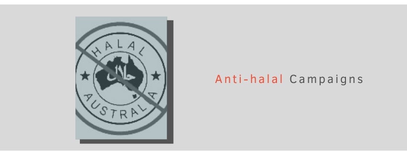 Anti halal sticker in Australia