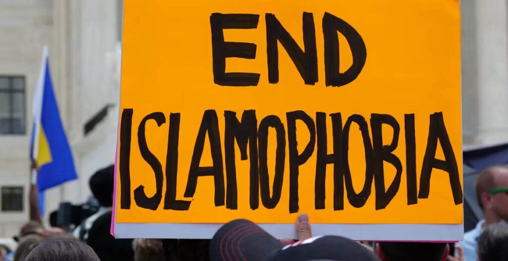 End Islamophobia Sign